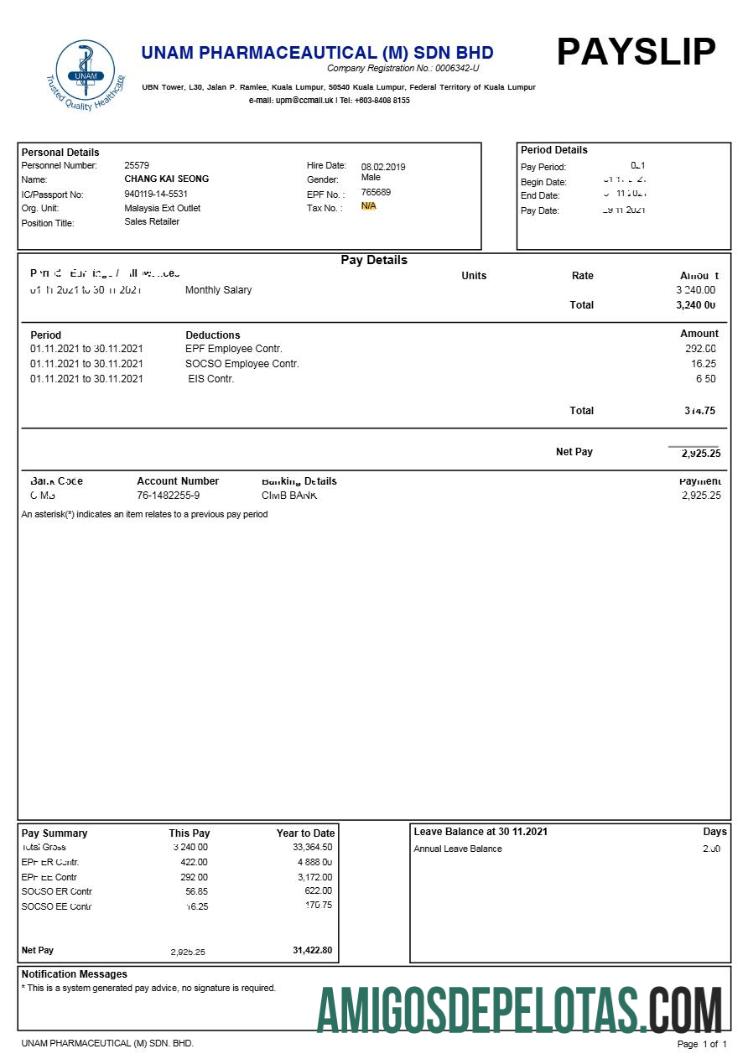 Em branco Modelo de recibo de pagamento da Unam Pharmaceautical (M) Sdn Bhd em formatos Word e PDF.pdf, 1